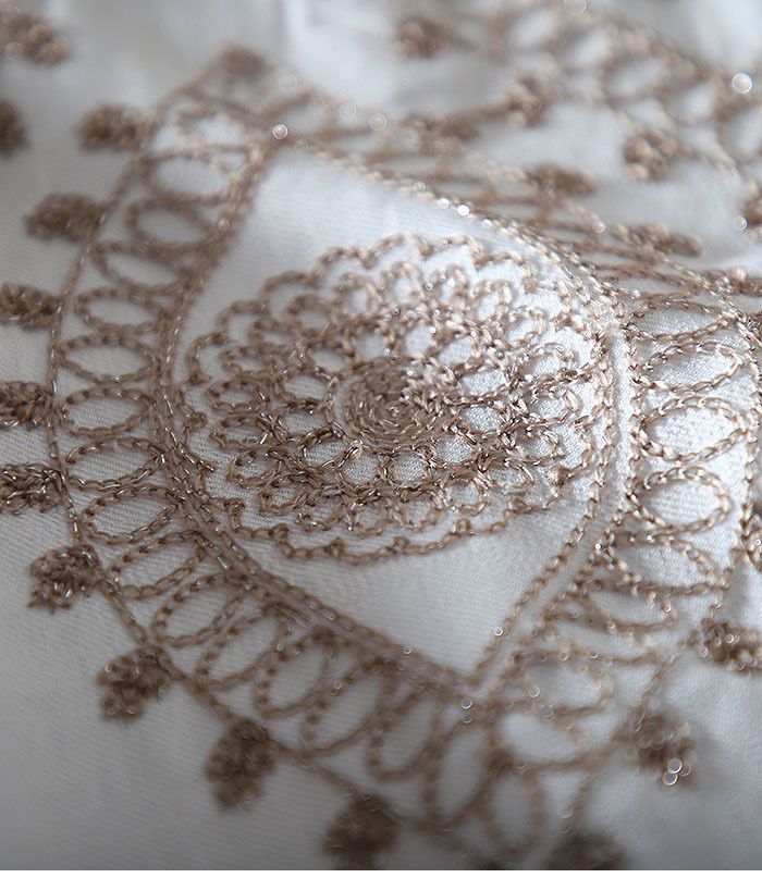 Boho Embroidered Linen Cotton Top