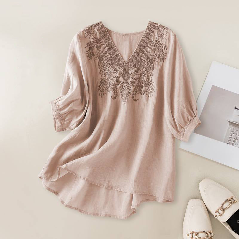 Pure Cotton Top With Elegance Embroidered