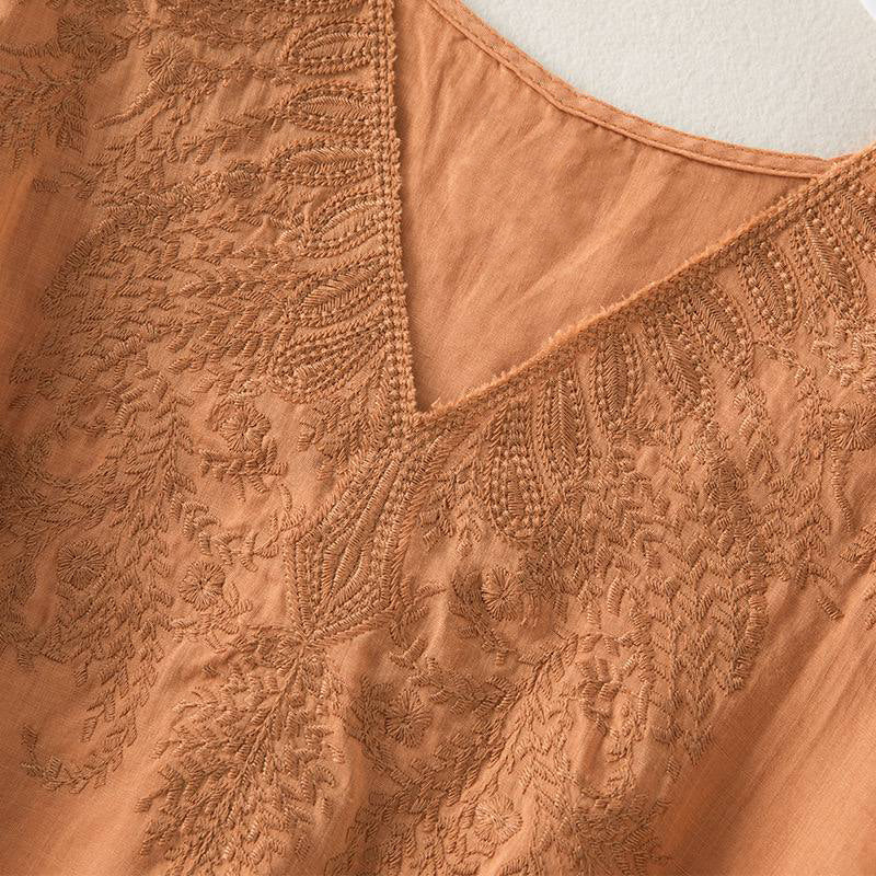 Pure Cotton Top With Elegance Embroidered