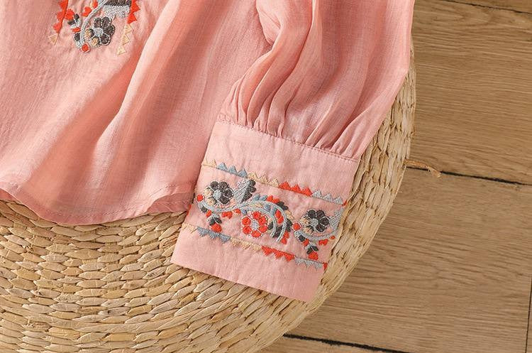 Pure Cotton Shirt With Beautiful Embroderied