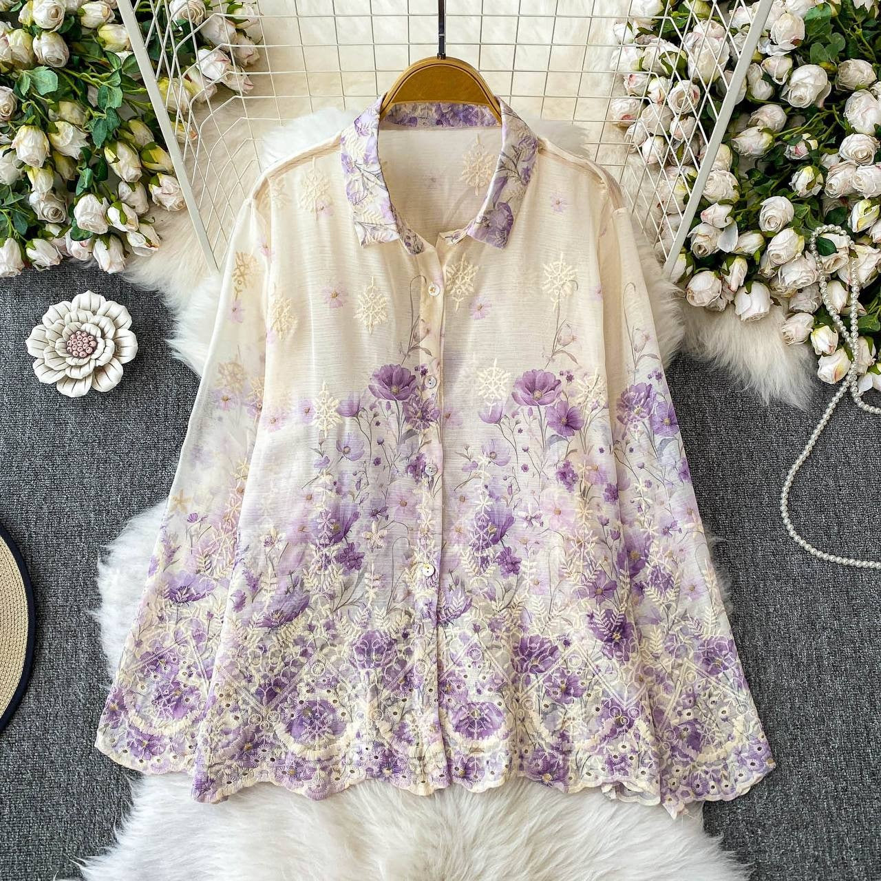 Autumn Full Sleeve Turn-Down Collar Casual Shirt