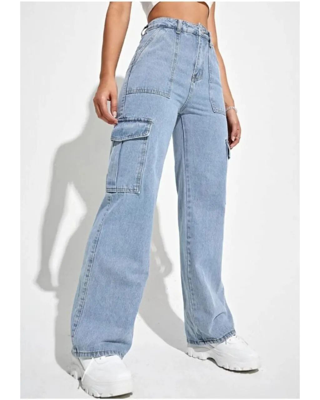 Womems Six Pocket Cargo Jeans