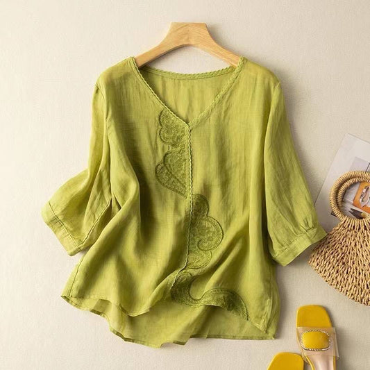 Beautiful Cotton Tunic with Delicate Embroidery