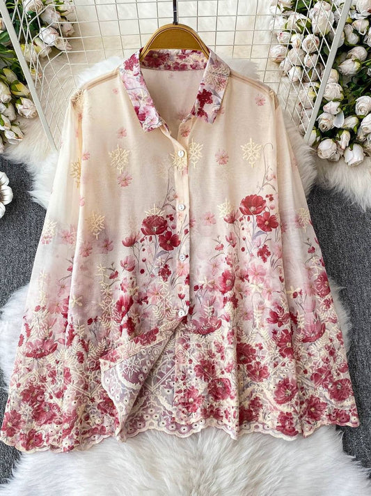 Autumn Full Sleeve Turn-Down Collar Casual Shirt