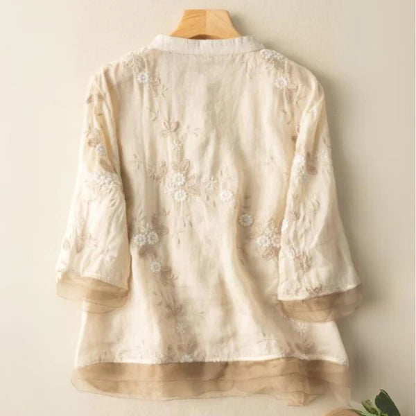 Pure Cotton Embroidered Shirt