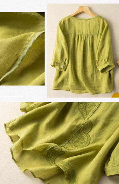 Beautiful Cotton Tunic with Delicate Embroidery