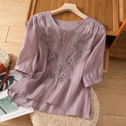 Grace Bloom Everyday Embroidered Top