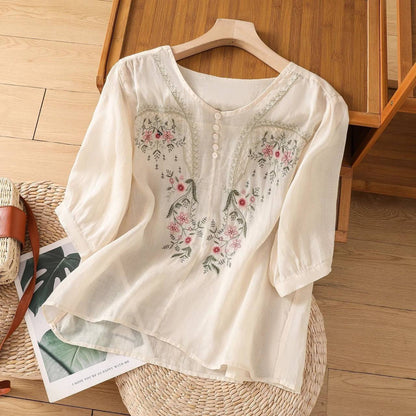 Grace Bloom Everyday Embroidered Top