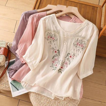 Grace Bloom Everyday Embroidered Top