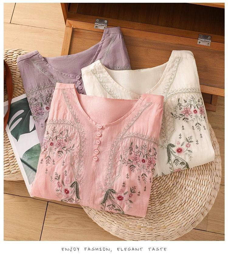 Grace Bloom Everyday Embroidered Top
