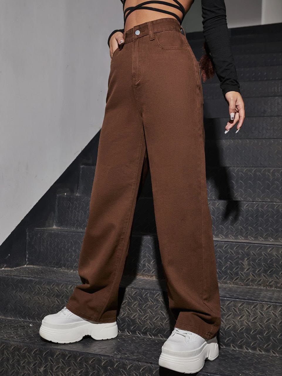 Womens Wide Leg Jeans