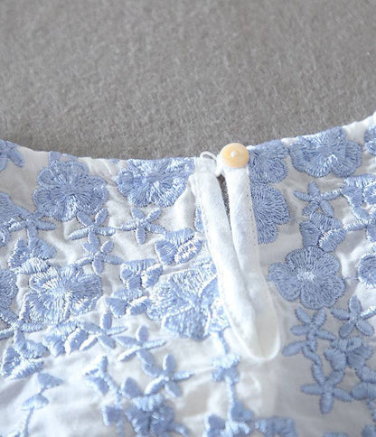 Floral Flow Embroidered  Top