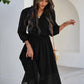 Gorgeous Black Fit & Flare Georgette Dress
