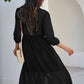 Gorgeous Black Fit & Flare Georgette Dress